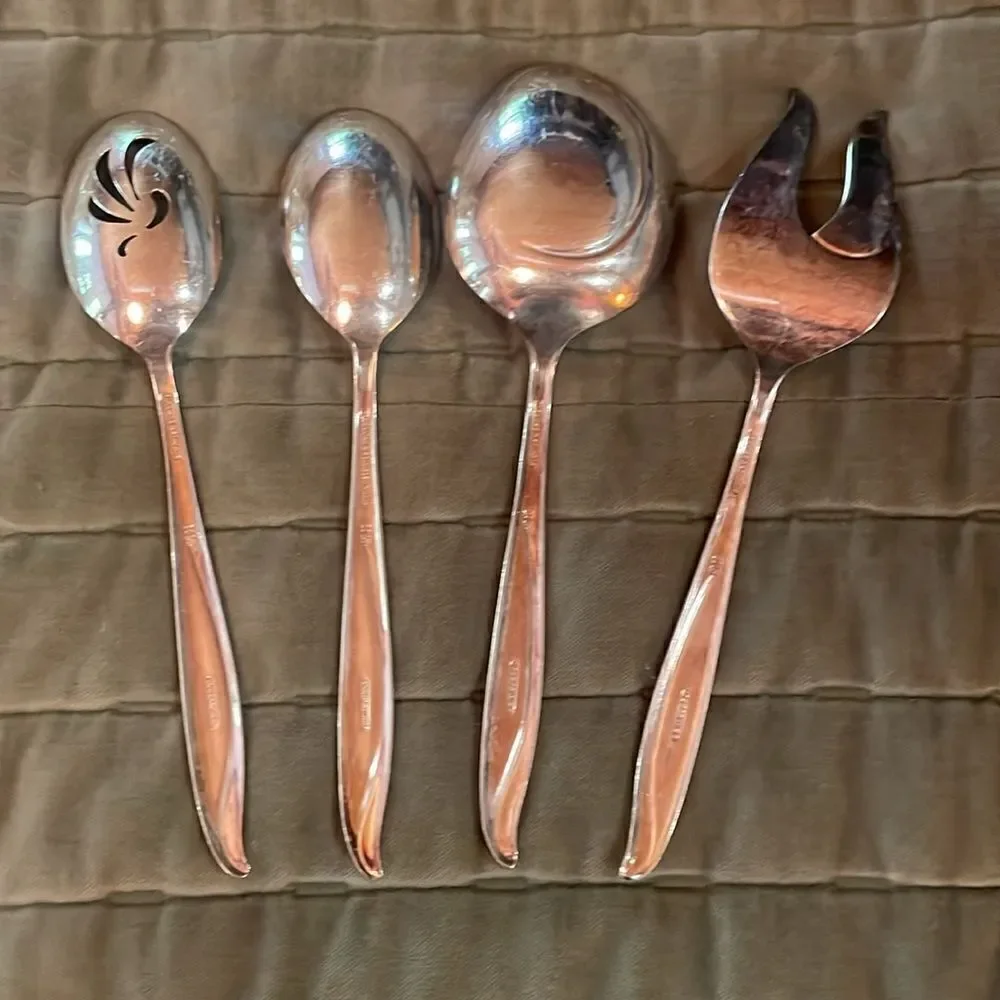 Vintage Holmes and Edward’s Four Piece Deepsilver Serveware set